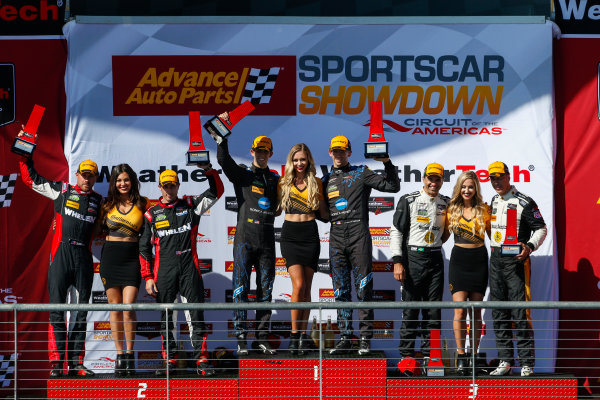 IMSA WeatherTech SportsCar Championship
Advance Auto Parts SportsCar Showdown
Circuit of The Americas, Austin, TX USA
Saturday 6 May 2017
IMSA WeatherTech Advance Auto Parts SportsCar Showdown, Prototype Podium, 10, Cadillac DPi, P, Ricky Taylor, Jordan Taylor, 31, Dane Cameron, Eric Curran, 5, Joao Barbosa, Christian Fittipaldi
World Copyright: Jake Galstad
LAT Images
ref: Digital Image galstad-COTA-0417-50235 IMSA WeatherTech SportsCar Championship
Advance Auto Parts SportsCar Showdown
Circuit of The Americas, Austin, TX USA
Saturday 6 May 2017
IMSA WeatherTech Advance Auto Parts SportsCar Showdown, Prototype Podium, 10, Cadillac DPi, P, Ricky Taylor, Jordan Taylor, 31, Dane Cameron, Eric Curran, 5, Joao Barbosa, Christian Fittipaldi
World Copyright: Jake Galstad
LAT Images
ref: Digital Image galstad-COTA-0417-50235