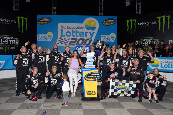 NASCAR Camping World Truck Series
North Carolina Education Lottery 200
Charlotte Motor Speedway, Concord, NC USA
Friday 19 May 2017
Kyle Busch, Cessna Toyota Tundra celebrates his win in Victory Lane
World Copyright: Nigel Kinrade
LAT Images
ref: Digital Image 17CLT1nk04906 NASCAR Camping World Truck Series
North Carolina Education Lottery 200
Charlotte Motor Speedway, Concord, NC USA
Friday 19 May 2017
Kyle Busch, Cessna Toyota Tundra celebrates his win in Victory Lane
World Copyright: Nigel Kinrade
LAT Images
ref: Digital Image 17CLT1nk04906