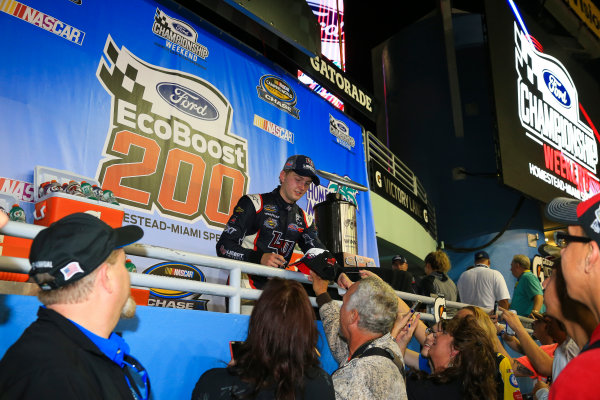 18 November, 2016, Homestead, Florida USA
William Byron wins Ford EcoBoost 200
©2016, Jim Fluharty / LAT Photo USA 18 November, 2016, Homestead, Florida USA
William Byron wins Ford EcoBoost 200
©2016, Jim Fluharty / LAT Photo USA