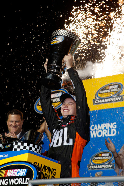 NASCAR Camping World Truck Series
Ford EcoBoost 200
Homestead-Miami Speedway, Homestead, FL USA
Friday 17 November 2017
Christopher Bell, JBL Toyota Tundra championship celebration
World Copyright: Lesley Ann Miller
LAT Images NASCAR Camping World Truck Series
Ford EcoBoost 200
Homestead-Miami Speedway, Homestead, FL USA
Friday 17 November 2017
Christopher Bell, JBL Toyota Tundra championship celebration
World Copyright: Lesley Ann Miller
LAT Images