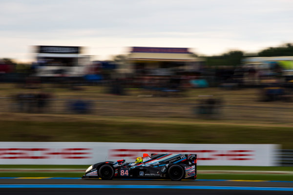 2016 Le Mans 24 Hours.
Circuit de la Sarthe, Le Mans, France.
Thursday 16 June 2016.
SRT41 By Oak Racing / Morgan LMP2 - Nissan - Frederic Sausset (FRA), Christophe Tinseau (FRA), Jean-Bernard Bouvet (FRA). 
World Copyright: Zak Mauger/LAT Photographic
ref: Digital Image _L0U5434