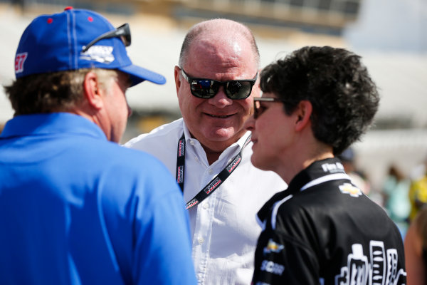 NASCAR Xfinity Series
Rinnai 250
Atlanta Motor Speedway, Hampton, GA USA
Saturday 24 February 2018
John Hunter Nemechek, Chip Ganassi Racing, Fire Alarm Systems Chevrolet Camaro owner Chip Ganassi with guests
World Copyright: Barry Cantrell
NKP / LAT Images