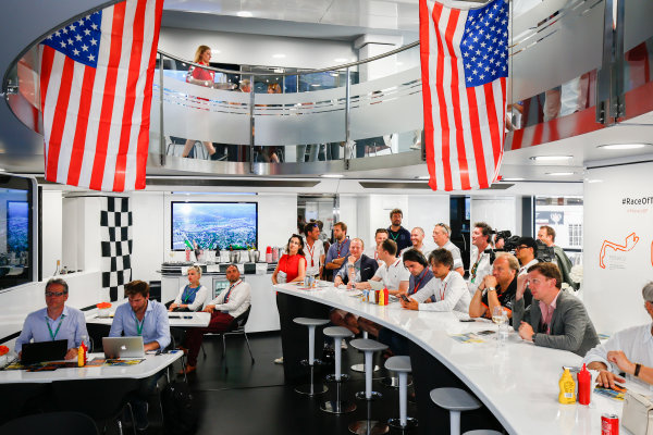 Monte Carlo, Monaco.
Sunday 28 May 2017.
McLaren adopts a distinctly American feel in the hospitality area, in celebration of their participation in the Indy 500 with Fernando Alonso, McLaren.
World Copyright: Andy Hone/LAT Images
ref: Digital Image _ONZ0887