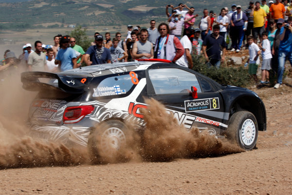 Round 07 Acropolis Rally. 
16th - 19th June 2011.
Kimi Raikkonen, Citroen WRC, Action.

Worldwide Copyright: McKlein/LAT