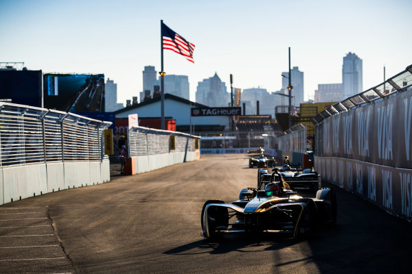 2016/2017 FIA Formula E Championship.
Round 10 - New York City ePrix, Brooklyn, New York, USA.
Sunday 16 July 2017.
Jean-Eric Vergne (FRA), Techeetah, Spark-Renault, Renault Z.E 16.
Photo: Sam Bloxham/LAT/Formula E
ref: Digital Image _J6I4157