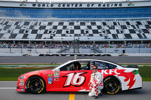13-21 February, 2016, Daytona Beach, Florida USA
Greg Biffle, driver of the #16 KFC Nashville Hot Ford, poses with his car after qualifying for the NASCAR Sprint Cup Series Daytona 500 at Daytona International Speedway on February 14, 2016 in Daytona Beach, Florida.
LAT Photo USA via NASCAR via Getty Images 13-21 February, 2016, Daytona Beach, Florida USA
Greg Biffle, driver of the #16 KFC Nashville Hot Ford, poses with his car after qualifying for the NASCAR Sprint Cup Series Daytona 500 at Daytona International Speedway on February 14, 2016 in Daytona Beach, Florida.
LAT Photo USA via NASCAR via Getty Images