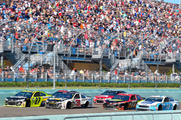 Monster Energy NASCAR Cup Series
Ford EcoBoost 400
Homestead-Miami Speedway, Homestead, FL USA
Sunday 19 November 2017
Paul Menard, Richard Childress Racing, Richmond/Menards Chevrolet SS and Ryan Newman, Richard Childress Racing, Caterpillar Chevrolet SS
World Copyright: Nigel Kinrade
LAT Images Monster Energy NASCAR Cup Series
Ford EcoBoost 400
Homestead-Miami Speedway, Homestead, FL USA
Sunday 19 November 2017
Paul Menard, Richard Childress Racing, Richmond/Menards Chevrolet SS and Ryan Newman, Richard Childress Racing, Caterpillar Chevrolet SS
World Copyright: Nigel Kinrade
LAT Images