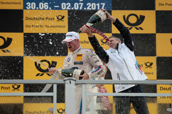 2017 DTM Round 4
Norisring, Nuremburg, Germany
Sunday 2 July 2017.
Podium:  Maxime Martin, BMW Team RBM, BMW M4 DTM, Bart Mampaey, Team principal BMW Team RBM
World Copyright: Alexander Trienitz/LAT Images
ref: Digital Image 2017-DTM-R3-NOR-AT1-3868