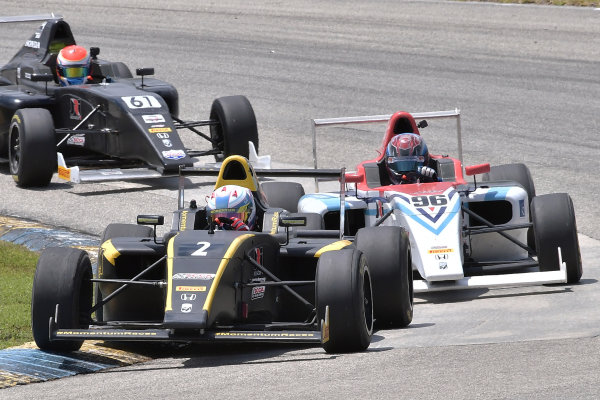 2017 F4 US Championship
Rounds 1-2-3
Homestead-Miami Speedway, Homestead, FL USA
Sunday 9 April 2017
#2 of Skylar Robinson followed by #96 of Lawson Nagel and #61 Of John Paul Southern
World Copyright: Dan R. Boyd/LAT Images 2017 F4 US Championship
Rounds 1-2-3
Homestead-Miami Speedway, Homestead, FL USA
Sunday 9 April 2017
#2 of Skylar Robinson followed by #96 of Lawson Nagel and #61 Of John Paul Southern
World Copyright: Dan R. Boyd/LAT Images