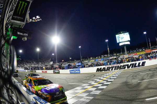 Monster Energy NASCAR Cup Series
First Data 500
Martinsville Speedway, Martinsville VA USA
Sunday 29 October 2017
Kyle Busch, Joe Gibbs Racing, M&M's Halloween Toyota Camry, crosses the line to win the First Data 500 at Martinsville.
World Copyright: John K Harrelson/LAT Images Monster Energy NASCAR Cup Series
First Data 500
Martinsville Speedway, Martinsville VA USA
Sunday 29 October 2017
Kyle Busch, Joe Gibbs Racing, M&M's Halloween Toyota Camry, crosses the line to win the First Data 500 at Martinsville.
World Copyright: John K Harrelson/LAT Images