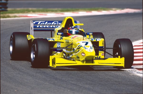 2000 International F3000 Championship
Spa-Francorchamps, Belgium. 25th - 26th August 2000. RD10.
Fernando Alonso, Astromega Reynard, 1st posiion, action.
World Copyright - Charles Coates/LAT Photographic.
Ref: 35mm Colour Transparency.