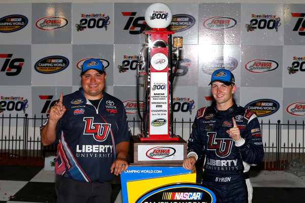 17-18 June, 2016, Newton, Iowa USA
William Byron celebrates in victory lane
?2016, Russell LaBounty
LAT Photo USA
17-18 June, 2016, Newton, Iowa USA
William Byron celebrates in victory lane
?2016, Russell LaBounty
LAT Photo USA