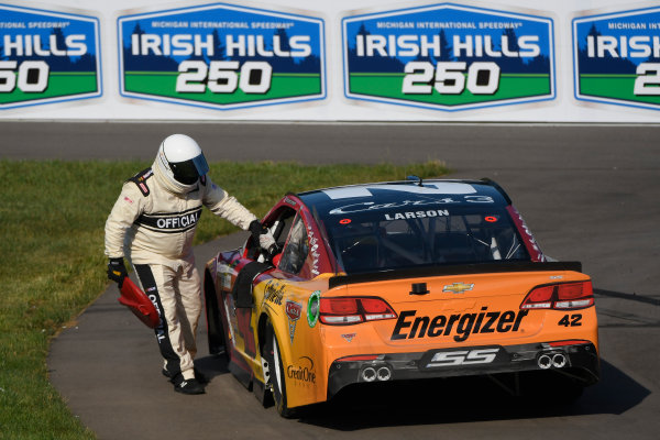 Monster Energy NASCAR Cup Series
FireKeepers Casino 400
Michigan International Speedway, Brooklyn, MI USA
Sunday 18 June 2017
Kyle Larson, Chip Ganassi Racing, Cars 3 Target Chevrolet SS
World Copyright: Logan Whitton
LAT Images