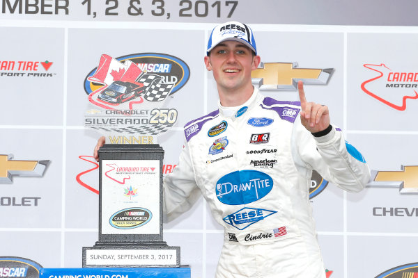 NASCAR Camping World Truck Series
Chevrolet Silverado 250
Canadian Tire Motorsport Park
Bowmanville, ON CAN
Sunday 3 September 2017
Austin Cindric, Draw-Tite\Reese Ford F150 celebrates in victory lane
World Copyright: Russell LaBounty
LAT Images NASCAR Camping World Truck Series
Chevrolet Silverado 250
Canadian Tire Motorsport Park
Bowmanville, ON CAN
Sunday 3 September 2017
Austin Cindric, Draw-Tite\Reese Ford F150 celebrates in victory lane
World Copyright: Russell LaBounty
LAT Images