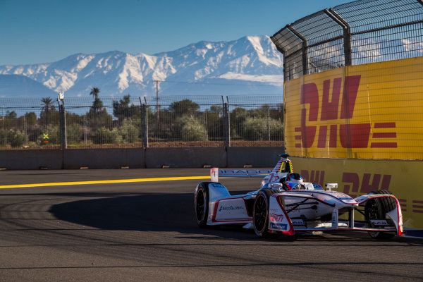 2017/2018 FIA Formula E Championship.
Round 3 - Marrakesh ePrix.
Circuit International Automobile Moulay El Hassan, Marrakesh, Morocco.
Friday 12 January 2018.
Jose Maria Lopez (ARG) Dragon Racing, Penske EV-2 
Photo: Sam Bloxham/LAT/Formula E
ref: Digital Image _J6I0425