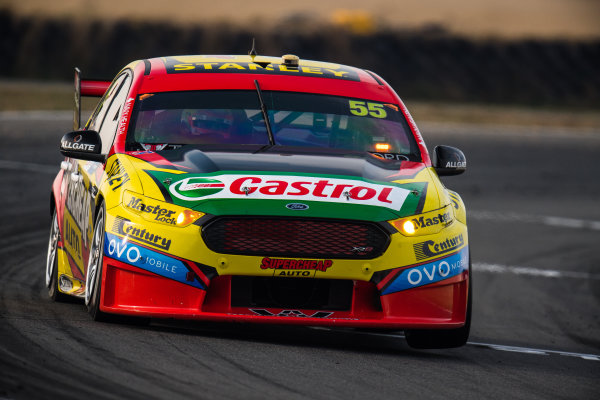 2017 Supercars Championship Round 2. 
Tasmania SuperSprint, Simmons Plains Raceway, Tasmania, Australia.
Friday April 7th to Sunday April 9th 2017.
Chaz Mostert drives the #55 Supercheap Auto Racing Ford Falcon FGX.
World Copyright: Daniel Kalisz/LAT Images
Ref: Digital Image 070417_VASCR2_DKIMG_1613.JPG