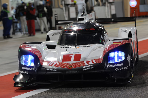 2017 FIA World Endurance Championship,
Bahrain International Circuit, Bahrain. 16th-18th November 2017,
#1 Porsche LMP Team Porsche 919 Hybrid: Neel Jani, Andre Lotterer, Nick Tandy 
World Copyright. JEP/LAT Images