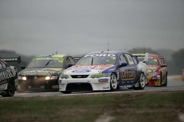 2007 Australian V8 Supercars
Winton Motor Raceway in Victoria.
18th - 20th May 2007.
Mark Winterbottom (Ford Performance Racing Ford Falcon BF). Action. 
World Copyright: Mark Horsburgh/LAT Photographic.
ref: Digital ImageWinterb-RD04-07-4036
