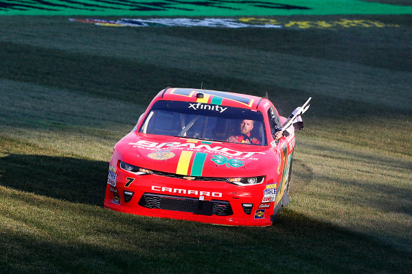 NASCAR XFINITY Series
TheHouse.com 300
Chicagoland Speedway, Joliet, IL USA
Saturday 16 September 2017
Justin Allgaier, BRANDT / Celebrating the Future of AG Chevrolet Camaro celebrates his win 
World Copyright: Russell LaBounty
LAT Images