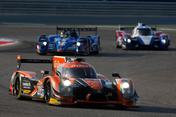 2015 FIA World Endurance Championship
Bahrain 6-Hours
Bahrain International Circuit, Bahrain
Saturday 21 November 2015.
Gustavo Yacaman, Luis Felipe Derani, Ricardo Gonzalez (#28 LMP2 G-Drive Racing Ligier JS P2 Nissan) leads Nelson Panciatici, Paul Loup Chatin, Tom Dillmann (#36 LMP2 Signatech Alpine Alpine A450B Nissan) and Mikhail Aleshin, Nicolas Minassian, David Markozov (#44 LMP2 AF Racing BR01 Nissan).
World Copyright: Alastair Staley/LAT Photographic
ref: Digital Image _79P0187