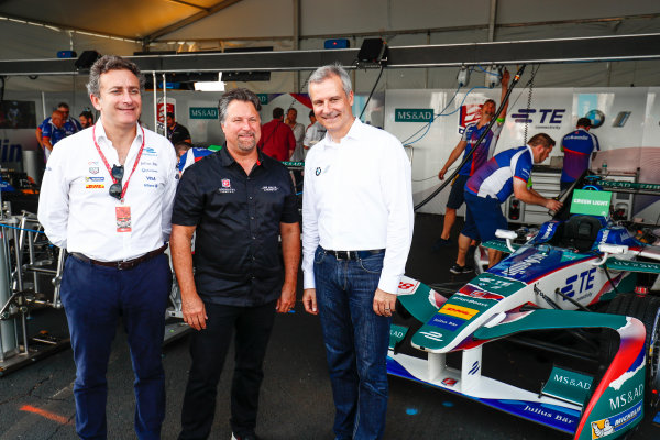 2016/2017 FIA Formula E Championship.
Round 9 - New York City ePrix, Brooklyn, New York, USA.
Saturday 15 July 2017.
Alejandro Agag, Michael Andretti and Jens Marquardt, BMW Motorsport Director pose for a picture.
Photo: Sam Bloxham/LAT/Formula E
ref: Digital Image _W6I2024 2016/2017 FIA Formula E Championship.
Round 9 - New York City ePrix, Brooklyn, New York, USA.
Saturday 15 July 2017.
Alejandro Agag, Michael Andretti and Jens Marquardt, BMW Motorsport Director pose for a picture.
Photo: Sam Bloxham/LAT/Formula E
ref: Digital Image _W6I2024