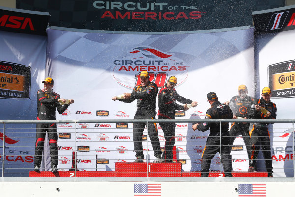 IMSA WeatherTech SportsCar Championship
Advance Auto Parts SportsCar Showdown
Circuit of The Americas, Austin, TX USA
Friday 5 May 2017
56, Porsche, Porsche Cayman, ST, Jeff Mosing, Eric Foss, 17, Spencer Pumpelly, Nick Galante, 75, Audi, Audi S3, Roy Block, Pierre Kleinubing, podium
World Copyright: Phillip Abbott
LAT Images
ref: Digital Image abbott_COTA_0517_7820