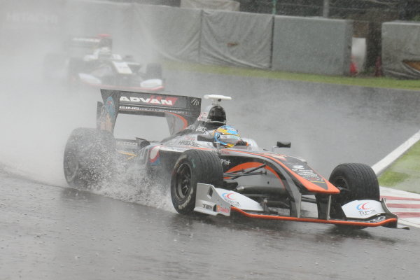 2017 Japanese Super Formula.
Suzuka, Japan. 21st - 22nd October 2017. Rd 7. Cancelled race due to Typhoon.
2017 Driver?s Champion Hiroaki Ishiura ( #2 P.MU/CERUMO ? INGING SF14 ) action 
World Copyright: Yasushi Ishihara / LAT Images.
Ref: 2017_SF_Rd7_004