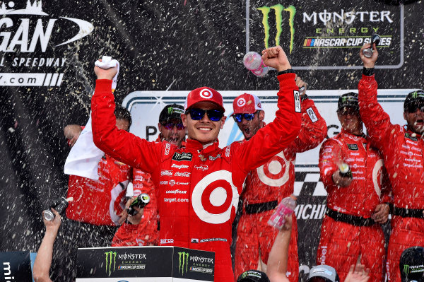 Monster Energy NASCAR Cup Series
Pure Michigan 400
Michigan International Speedway, Brooklyn, MI USA
Sunday 13 August 2017
Kyle Larson, Chip Ganassi Racing, Target Chevrolet SS wins
World Copyright: Rusty Jarrett
LAT Images