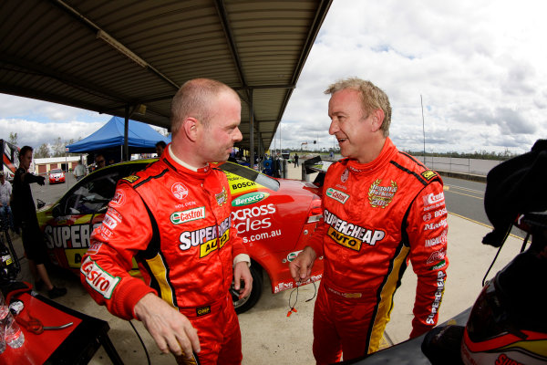 The Paul Morris Motorsport Holden Commodore of Russell Ingall and Jan Magnussen of Denmark during the Armor All Gold Coast 600, event 11 of the 2011 V8 Supercars Championship at the Queensland Raceway, Ipswich, Queensland, October 19, 2011.
World Copyright: Mark Horsburgh/LAT Photographic
ref: 39-PMM-EV11-11-0797