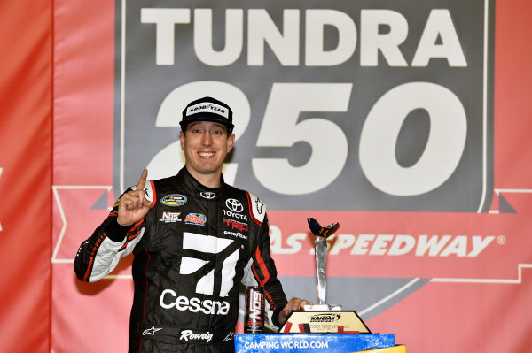 NASCAR Camping World Truck Series
Toyota Tundra 250
Kansas Speedway, Kansas City, KS USA
Friday 12 May 2017
Kyle Busch, Cessna Toyota Tundra celebrates his win in Victory Lane
World Copyright: Nigel Kinrade
LAT Images
ref: Digital Image 17KAN1nk07206 NASCAR Camping World Truck Series
Toyota Tundra 250
Kansas Speedway, Kansas City, KS USA
Friday 12 May 2017
Kyle Busch, Cessna Toyota Tundra celebrates his win in Victory Lane
World Copyright: Nigel Kinrade
LAT Images
ref: Digital Image 17KAN1nk07206