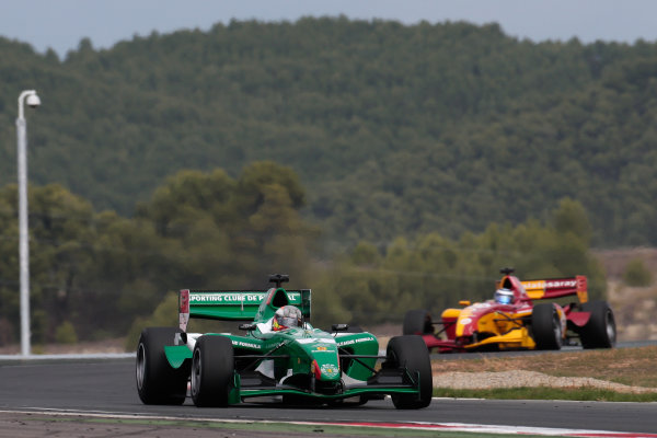 NAVARRA (ESP) OCT 22-24 2010 - Final Round of the Superleague Formula series 2010 at the Circuito de Navarra. Adrian Valles (ESP), #2 Sporting Clube de Portugal. Action. Â© 2010 Diederik van der Laan / LAT Photographic