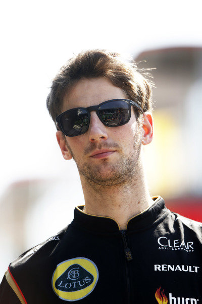 Circuit de Catalunya, Barcelona, Spain.
Friday 9 May 2014.
Romain Grosjean, Lotus F1.
World Copyright: Charles Coates/LAT Photographic.
ref: Digital Image _N7T8359 Circuit de Catalunya, Barcelona, Spain.
Friday 9 May 2014.
Romain Grosjean, Lotus F1.
World Copyright: Charles Coates/LAT Photographic.
ref: Digital Image _N7T8359