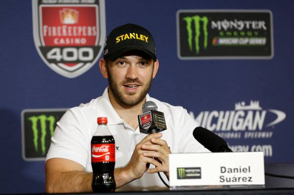 Monster Energy NASCAR Cup Series
FireKeepers Casino 400
Michigan International Speedway, Brooklyn, MI USA
Friday 16 June 2017
Daniel Suarez, Joe Gibbs Racing, STANLEY Toyota Camry
World Copyright: Brett Moist
LAT Images Monster Energy NASCAR Cup Series
FireKeepers Casino 400
Michigan International Speedway, Brooklyn, MI USA
Friday 16 June 2017
Daniel Suarez, Joe Gibbs Racing, STANLEY Toyota Camry
World Copyright: Brett Moist
LAT Images