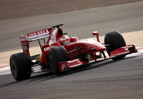 Bahrain International Circuit, Sakhir, Bahrain. 
17th February 2009
Kimi Raikkonen, Ferrari F60. Action. 
World Copyright: Steve Etherington/LAT Photographic
ref: Digital Image SNE29258