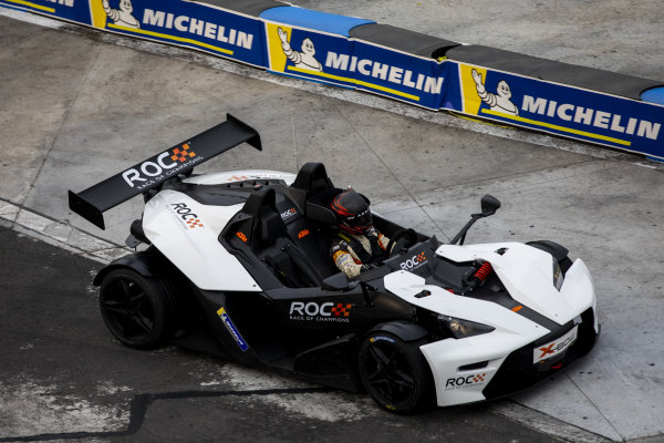 A ROC Mexico competitor driving the KTM X-Bow Comp R