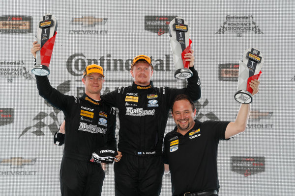 IMSA Continental Tire SportsCar Challenge
Road America 120
Road America, Elkhart Lake, WI USA
Saturday 5 August 2017
25, Mazda, Mazda MX-5, ST, Chad McCumbee, Stevan McAleer, podium
World Copyright: Michael L. Levitt
LAT Images