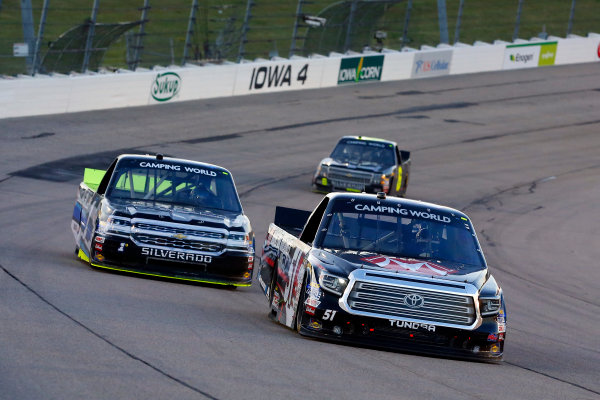 NASCAR Camping World Truck Series
M&M?s 200 presented by Casey?s General Store
Iowa Speedway, Newton, IA USA
Friday 23 June 2017
Harrison Burton, Morton Buildings Toyota Tundra and Jordan Anderson, Fueled by Fans/SponsorJordan.com Chevrolet Silverado
World Copyright: Russell LaBounty
LAT Images NASCAR Camping World Truck Series
M&M?s 200 presented by Casey?s General Store
Iowa Speedway, Newton, IA USA
Friday 23 June 2017
Harrison Burton, Morton Buildings Toyota Tundra and Jordan Anderson, Fueled by Fans/SponsorJordan.com Chevrolet Silverado
World Copyright: Russell LaBounty
LAT Images