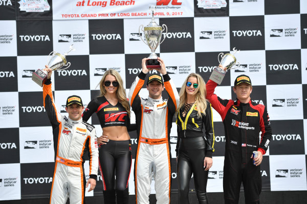 2017 Pirelli World Challenge
Toyota Grand Prix of Long Beach
Streets of Long Beach, CA USA
Sunday 9 April 2017
Alvaro Parente, Bryan Sellers, Patrick Long
World Copyright: Richard Dole/LAT Images
ref: Digital Image RD_LB17_488