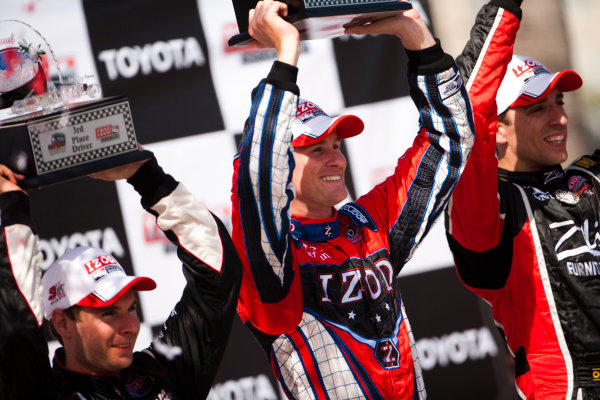 Long Beach. California, USA. 16th - 18th April 2010.
Ryan Hunter - Reay, (Andretti Autosport) celebrates victory on the podium with Justin Wilson, (Dreyer and Reinbold Racing) and Will Power, (Verizon Team Penske).
Portrait.
World Copyright: Drew Gibson/LAT Photographic.
Digital Image _Y2Z2551 Long Beach. California, USA. 16th - 18th April 2010.
Ryan Hunter - Reay, (Andretti Autosport) celebrates victory on the podium with Justin Wilson, (Dreyer and Reinbold Racing) and Will Power, (Verizon Team Penske).
Portrait.
World Copyright: Drew Gibson/LAT Photographic.
Digital Image _Y2Z2551