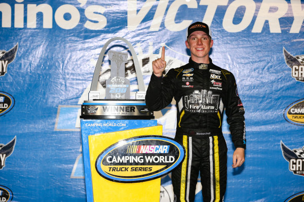 NASCAR Camping World Truck Series
Drivin’ For Linemen 200
Gateway Motorsports Park, Madison, IL USA
Saturday 17 June 2017
John Hunter Nemechek, Chevrolet Silverado Victory Lane
World Copyright: Barry Cantrell
LAT Images