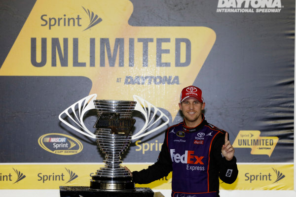 12-13 February, 2016, Daytona Beach, Florida, USA
Denny Hamlin, FedEx Express Toyota Camry in victory lane
?2016, Michael L. Levitt
LAT Photo USA 12-13 February, 2016, Daytona Beach, Florida, USA
Denny Hamlin, FedEx Express Toyota Camry in victory lane
?2016, Michael L. Levitt
LAT Photo USA