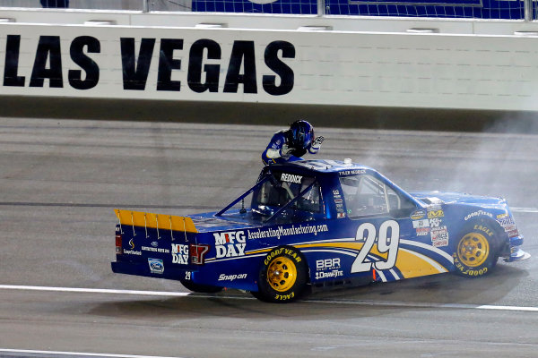 1 October, 2016, Las Vegas, Nevada USA
Tyler Reddick celebrates his win
?2016, Russell LaBounty
LAT Photo USA
1 October, 2016, Las Vegas, Nevada USA
Tyler Reddick celebrates his win
?2016, Russell LaBounty
LAT Photo USA