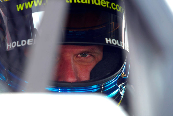 2003 Australian V8 Supercars
Oran Park, Sydney, Australia. 17th August 2003.
Holden driver Garth Tander in car, Tander finishing 4th in the 300km race today at Oran Park Sydney,Australia. 
World Copyright: Mark Horsburgh/LAT Photographic
ref: Digital Image Only