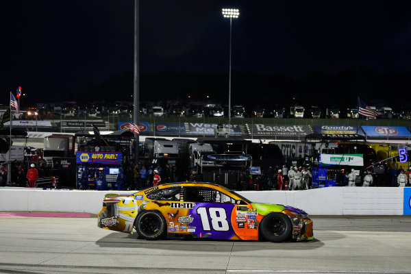 Monster Energy NASCAR Cup Series
First Data 500
Martinsville Speedway, Martinsville VA USA
Sunday 29 October 2017
Kyle Busch, Joe Gibbs Racing, M&M's Halloween Toyota Camry waits to enter victory lane after the win
World Copyright: Scott R LePage
LAT Images
ref: Digital Image lepage-171029-mart-8527