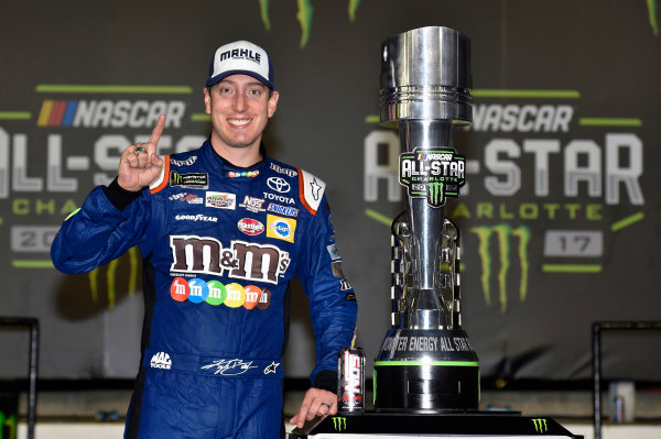 Monster Energy NASCAR Cup Series
Monster Energy NASCAR All-Star Race
Charlotte Motor Speedway, Concord, NC USA
Saturday 20 May 2017
Kyle Busch, Joe Gibbs Racing, M&M's Caramel Toyota Camry celebrates his win in Victory Lane
World Copyright: Nigel Kinrade
LAT Images
ref: Digital Image 17CLT1nk07389 Monster Energy NASCAR Cup Series
Monster Energy NASCAR All-Star Race
Charlotte Motor Speedway, Concord, NC USA
Saturday 20 May 2017
Kyle Busch, Joe Gibbs Racing, M&M's Caramel Toyota Camry celebrates his win in Victory Lane
World Copyright: Nigel Kinrade
LAT Images
ref: Digital Image 17CLT1nk07389
