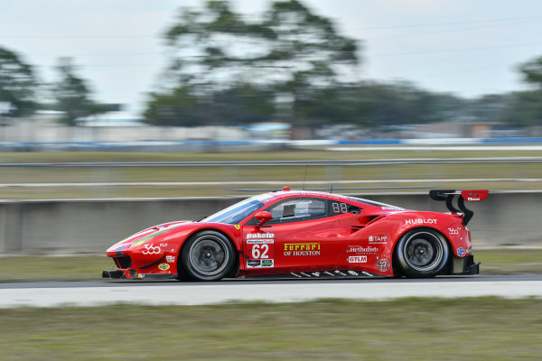 2017 WeatherTech SportsCar Championship - IMSA February Test
Sebring International Raceway, Sebring, FL USA
Friday 24 February 2017
62, Ferrari, Ferrari 488 GTE, GTLM, Juan Pablo Montoya driving in afternoon practice session.
World Copyright: Richard Dole/LAT Images
ref: Digital Image RD_2_17_180