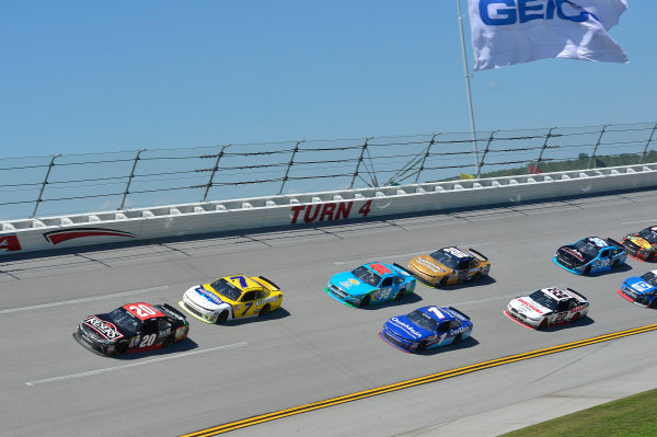 NASCAR Xfinity Series
Sparks Energy 300
Talladega Superspeedway, Talladega, AL USA
Saturday 6 May 2017
Erik Jones, Reser's American Classic Toyota Camry, Justin Allgaier, Hellmann's Chevrolet Camaro
World Copyright: John K Harrelson
LAT Images
ref: Digital Image 17TAL1jh_01866