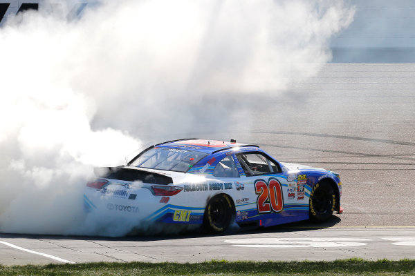 NASCAR XFINITY Series
U.S. Cellular 250
Iowa Speedway, Newton, IA USA
Saturday 29 July 2017
Ryan Preece, MoHawk Northeast Inc. Toyota Camry celebrates his win with a burnout 
World Copyright: Russell LaBounty
LAT Images