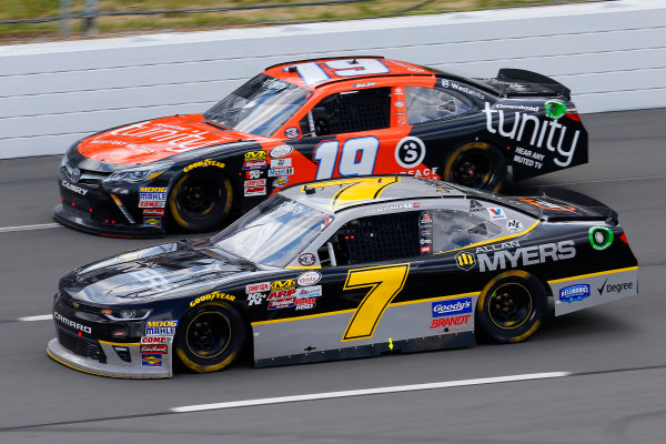 NASCAR XFINITY Series
Pocono Green 250
Pocono Raceway, Long Pond, PA USA
Saturday 10 June 2017
Justin Allgaier, Allan Myers Chevrolet Camaro and Matt Tifft, Tunity Toyota Camry
World Copyright: Russell LaBounty
LAT Images
ref: Digital Image 17POC1rl_03640