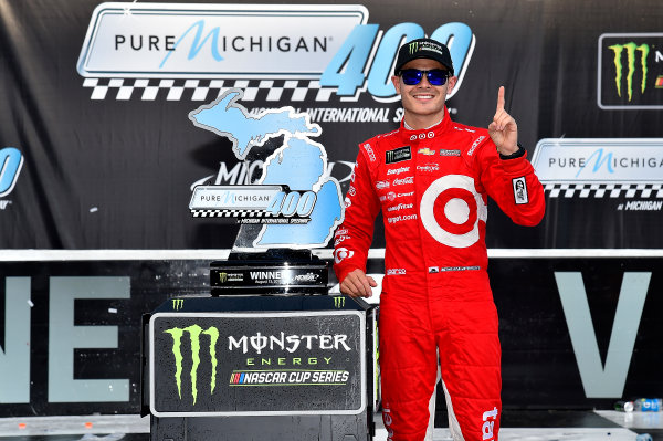 Monster Energy NASCAR Cup Series
Pure Michigan 400
Michigan International Speedway, Brooklyn, MI USA
Sunday 13 August 2017
Kyle Larson, Chip Ganassi Racing, Target Chevrolet SS wins
World Copyright: Rusty Jarrett
LAT Images